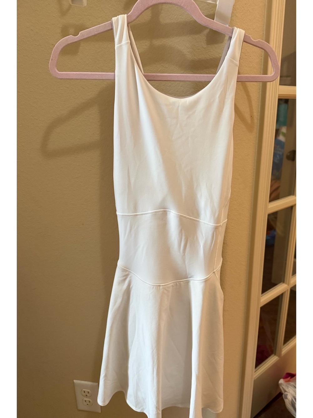 White Sleeveless Active Dress
